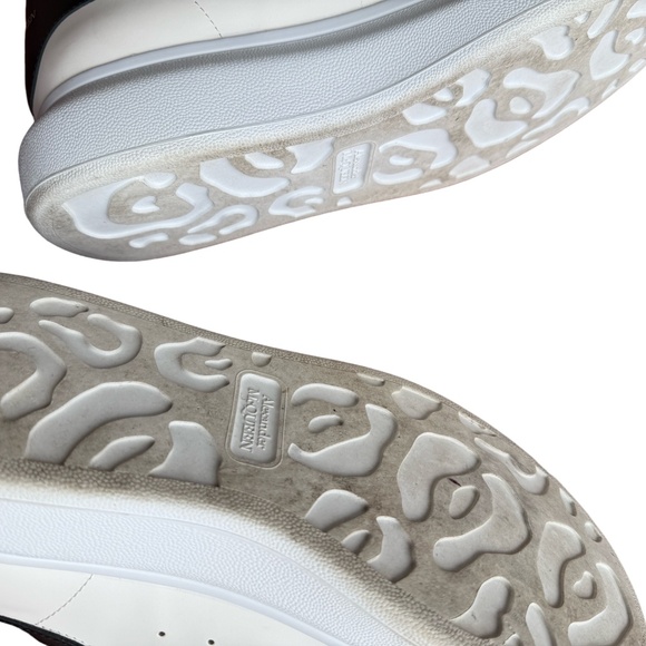 Alexander McQueen Women's Oversized Triple Strap Sneaker Velcro White Black 41 - Picture 7 of 8